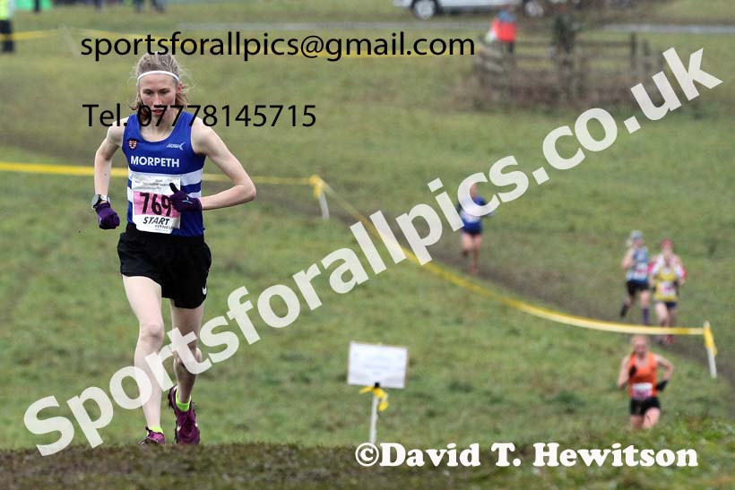 Senior women, 2021 North Eastern Cross Country Championships, Sedgefield. Photo: David T. Hewitson/Sports for All Pics